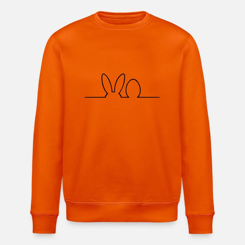 Ostern Silhouette - Stanley/Stella Unisex Bio-Sweatshirt ROLLER - Tieforange