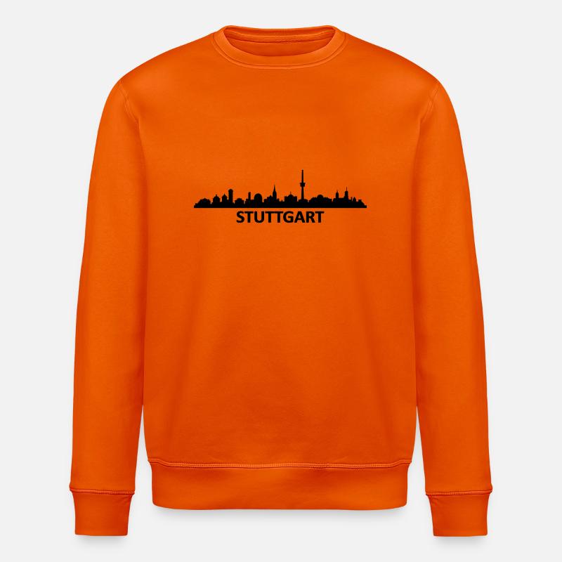 Skyline Stuttgart Name - Stanley/Stella Unisex Bio-Sweatshirt ROLLER - Tieforange