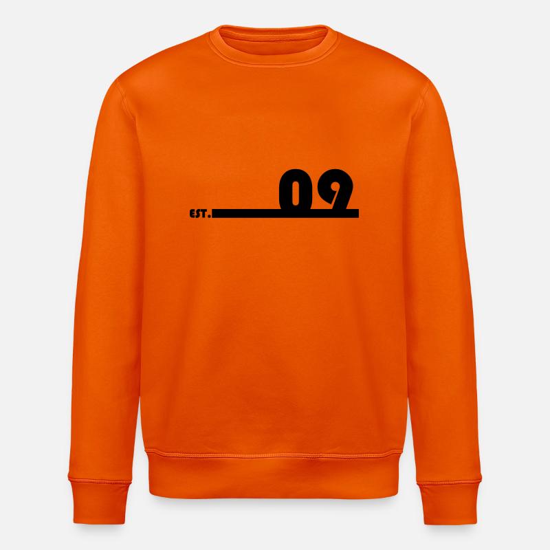 09_Black_Bauhaus93 - Stanley/Stella Unisex Bio-Sweatshirt ROLLER - Tieforange