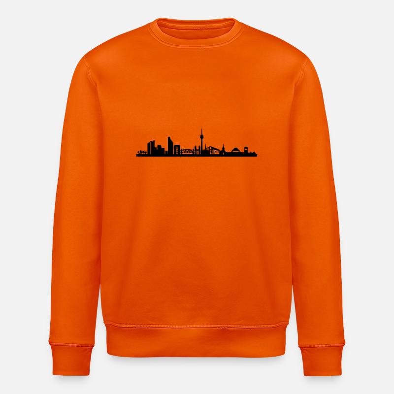 Dusseldorf Skyline - Sweat bio ROLLER Stanley/Stella Unisexe - orange profond
