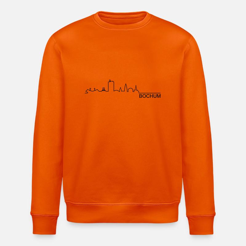Skyline Bochum Linie - Stanley/Stella Unisex Bio-Sweatshirt ROLLER - Tieforange