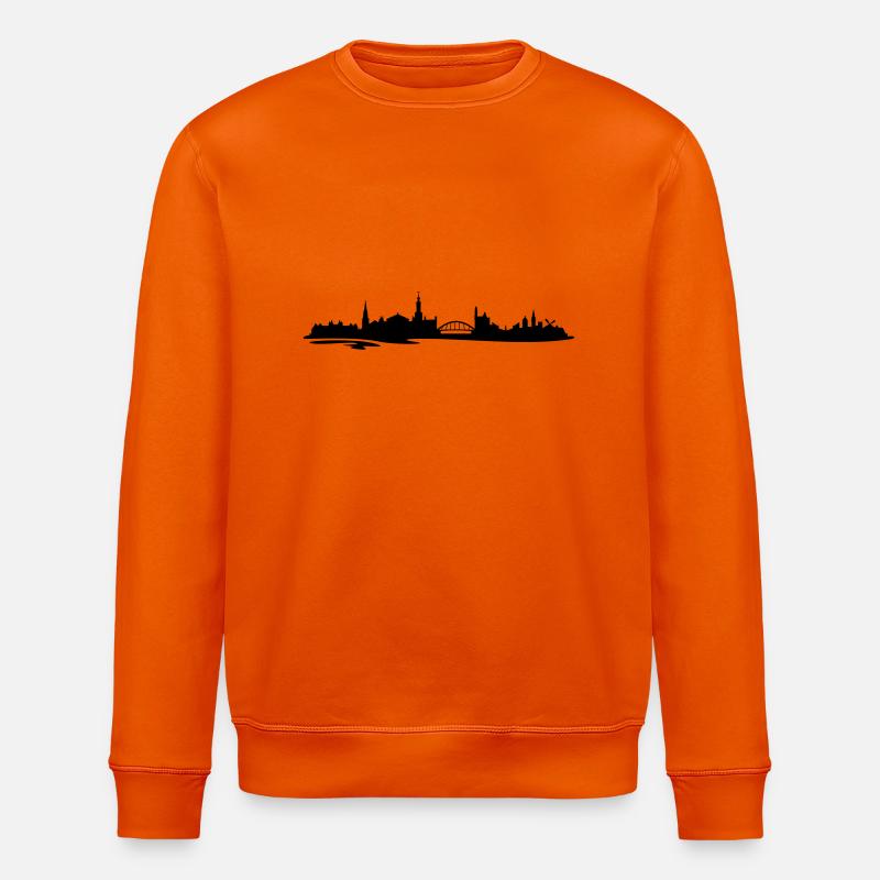 Skyline Amsterdam Wasser - Stanley/Stella Unisex Bio-Sweatshirt ROLLER - Tieforange