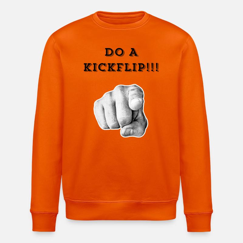 Fais un Kickflip !! - Sweat bio ROLLER Stanley/Stella Unisexe - orange profond