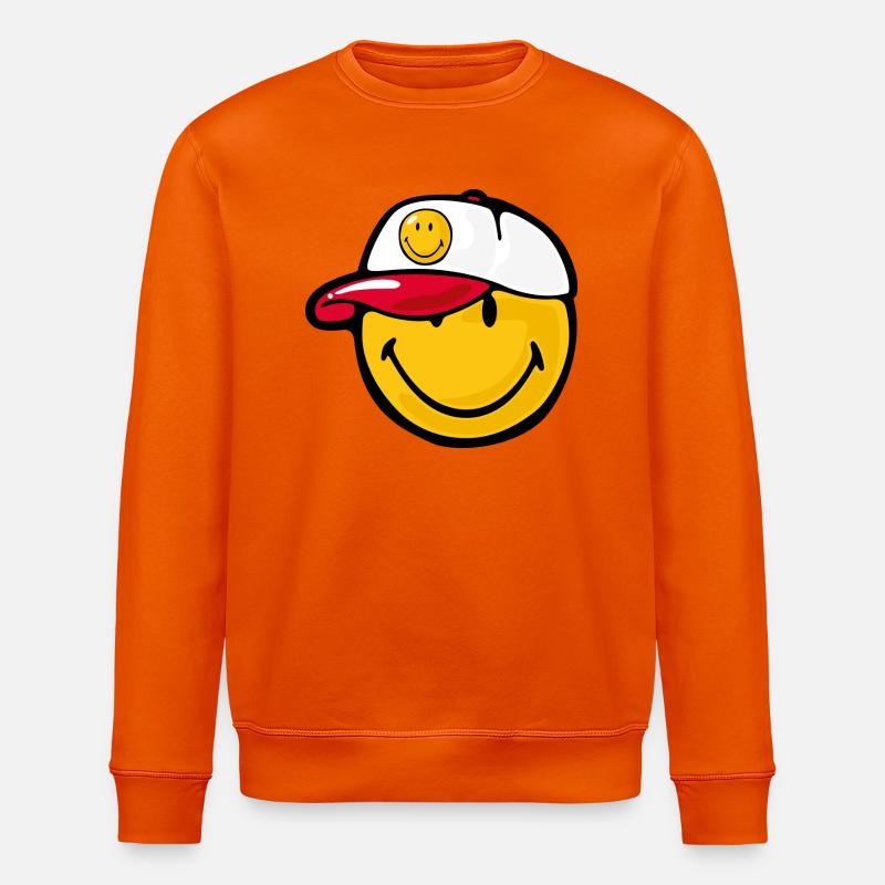 Smiley Baseball Pitcher - Stanley/Stella Unisex Bio-Sweatshirt ROLLER - Tieforange