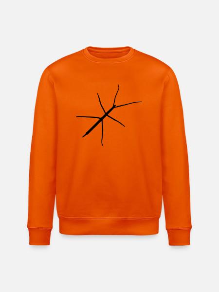 Stabheuschrecke - Stanley/Stella Unisex Bio-Sweatshirt ROLLER - Tieforange