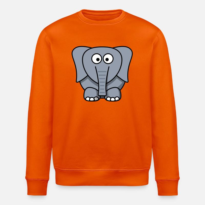 Elephant Elephant Cirque - Sweat bio ROLLER Stanley/Stella Unisexe - orange profond