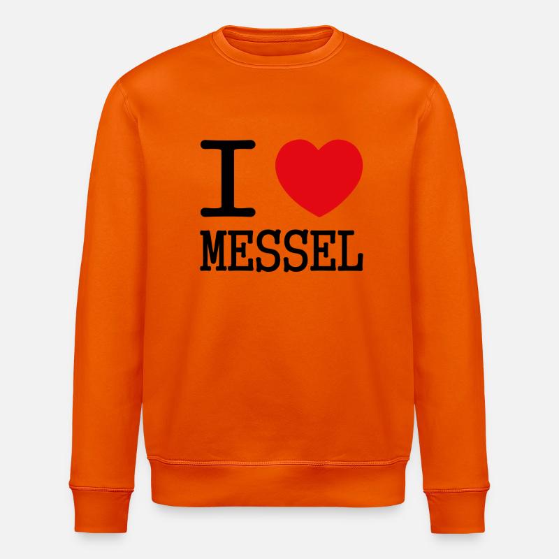 I love Messel - Stanley/Stella Unisex Bio-Sweatshirt ROLLER - Tieforange