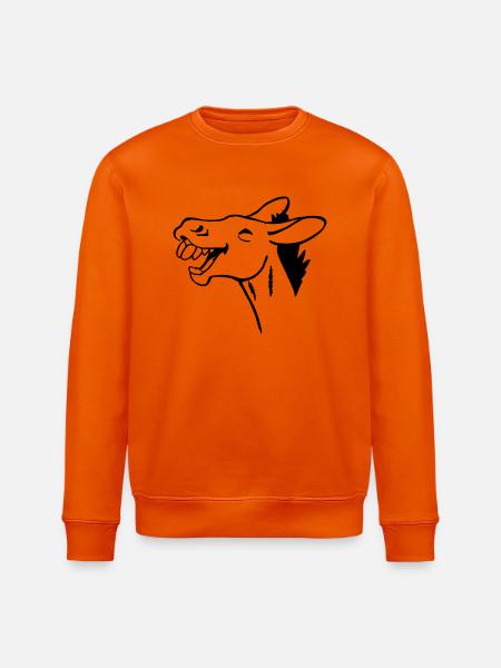 Rire âne - Sweat bio ROLLER Stanley/Stella Unisexe - orange profond