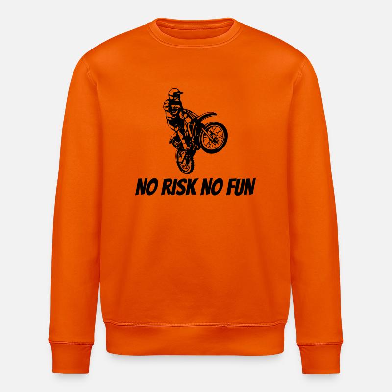 NO RISK NO FUN - Stanley/Stella Unisex Bio-Sweatshirt ROLLER - Tieforange