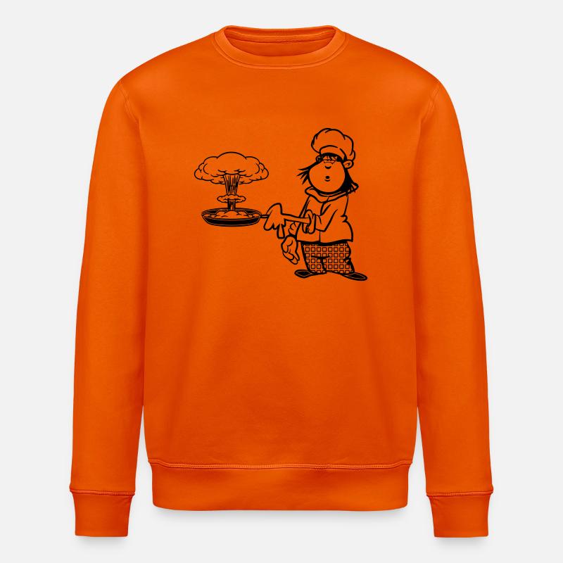 cuisinier drôle champignon de cuisson - Sweat bio ROLLER Stanley/Stella Unisexe - orange profond