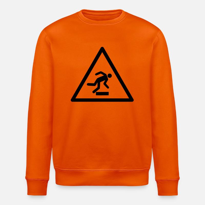 Stolpergefahr - Stanley/Stella Unisex Bio-Sweatshirt ROLLER - Tieforange