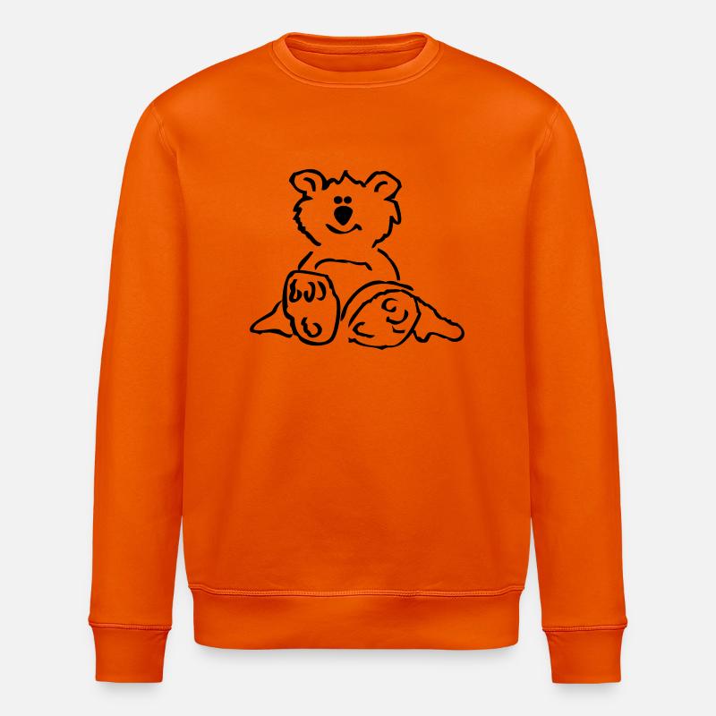 Teddy ... von wicki_de - Stanley/Stella Unisex Bio-Sweatshirt ROLLER - Tieforange