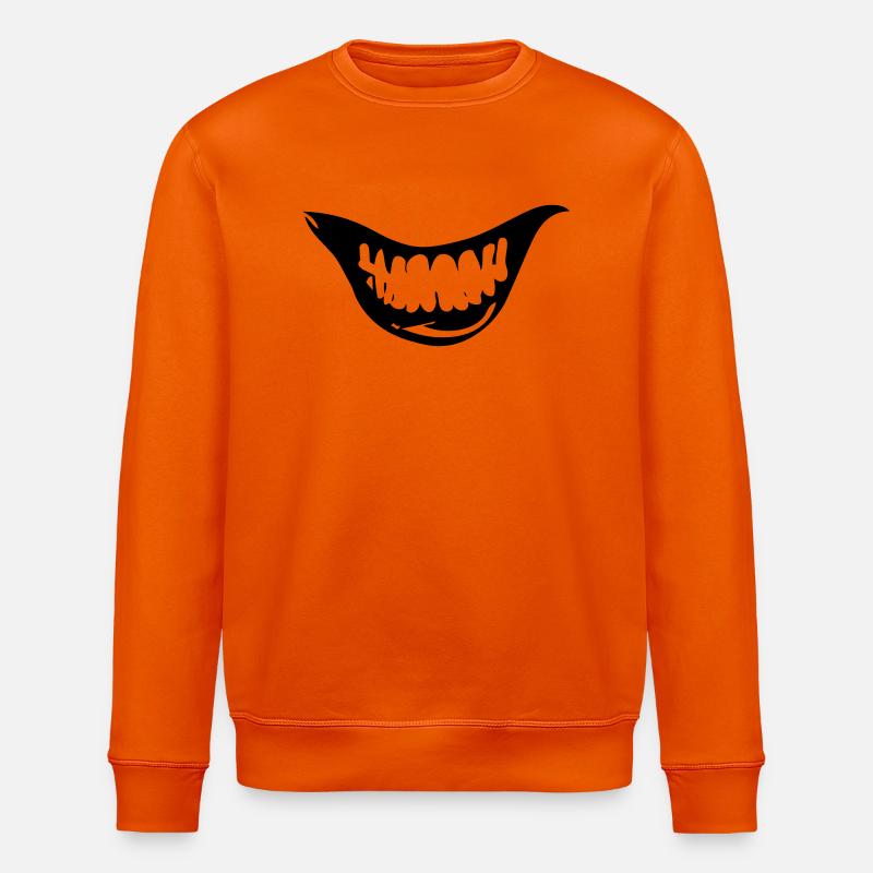Sourire diabolique - Sweat bio ROLLER Stanley/Stella Unisexe - orange profond