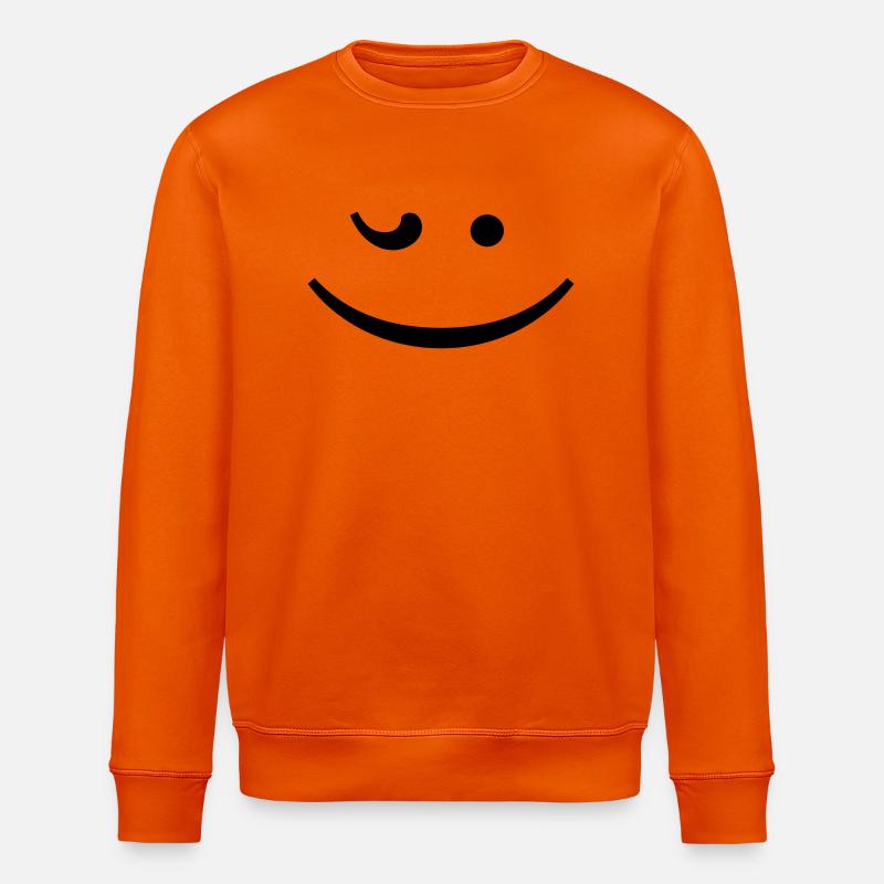 smile ;) smiley - Stanley/Stella Unisex Bio-Sweatshirt ROLLER - Tieforange