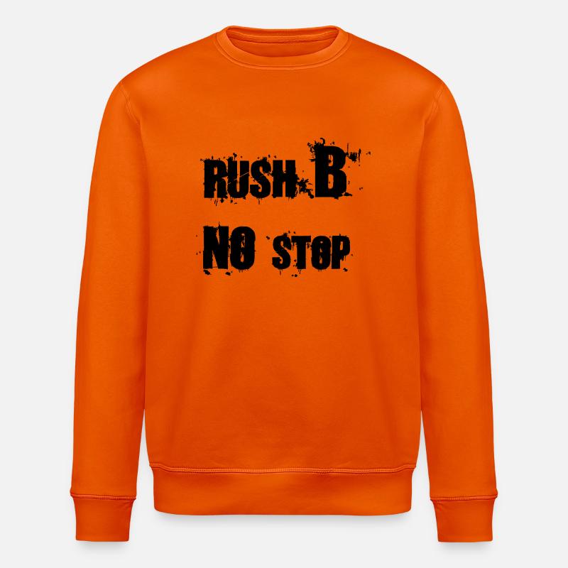 RUSH B NO STOP - Stanley/Stella Unisex Bio-Sweatshirt ROLLER - Tieforange