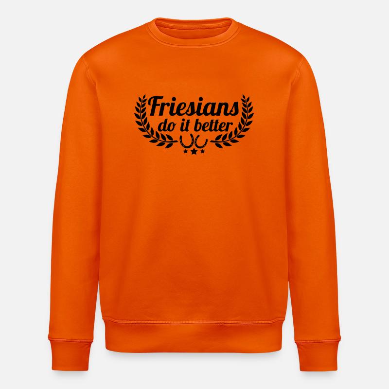 Friesians - Friesen - Stanley/Stella Unisex Bio-Sweatshirt ROLLER - Tieforange