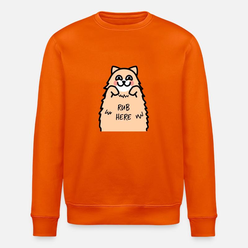 Chat drôle de conception - Sweat bio ROLLER Stanley/Stella Unisexe - orange profond