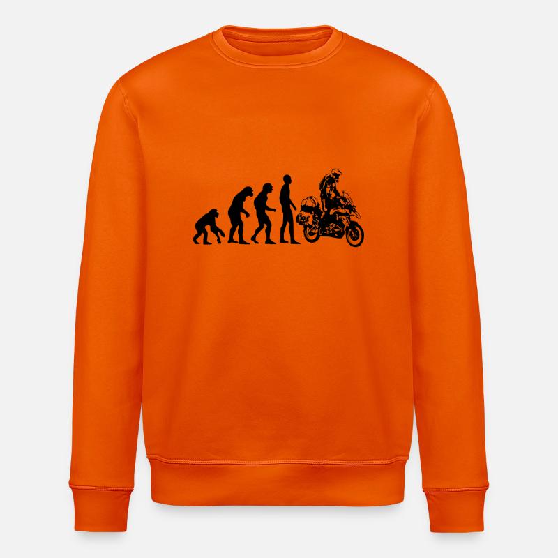Human Evolution Enduro - Stanley/Stella Unisex Bio-Sweatshirt ROLLER - Tieforange