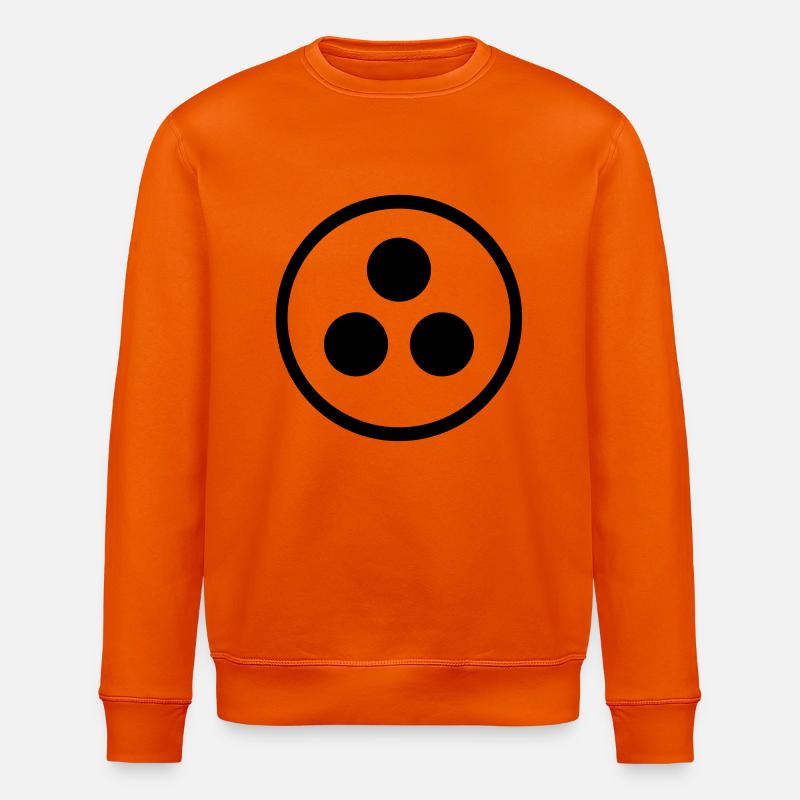 Blindenzeichen - Stanley/Stella Unisex Bio-Sweatshirt ROLLER - Tieforange