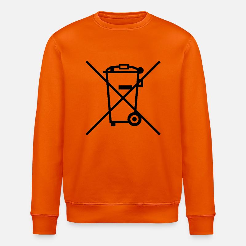 Mülltonne - Stanley/Stella Unisex Bio-Sweatshirt ROLLER - Tieforange