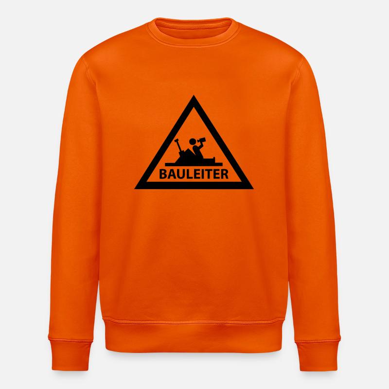 bauleiter - Stanley/Stella Unisex Bio-Sweatshirt ROLLER - Tieforange