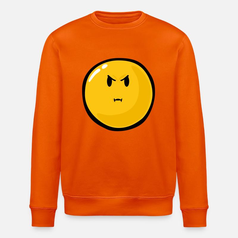 Smiley Anger Bitter - Stanley/Stella Unisex Bio-Sweatshirt ROLLER - Tieforange