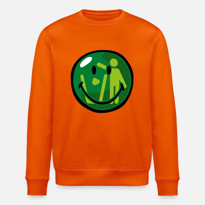 Smiley Dont Litter - Stanley/Stella Unisex Bio-Sweatshirt ROLLER - Tieforange