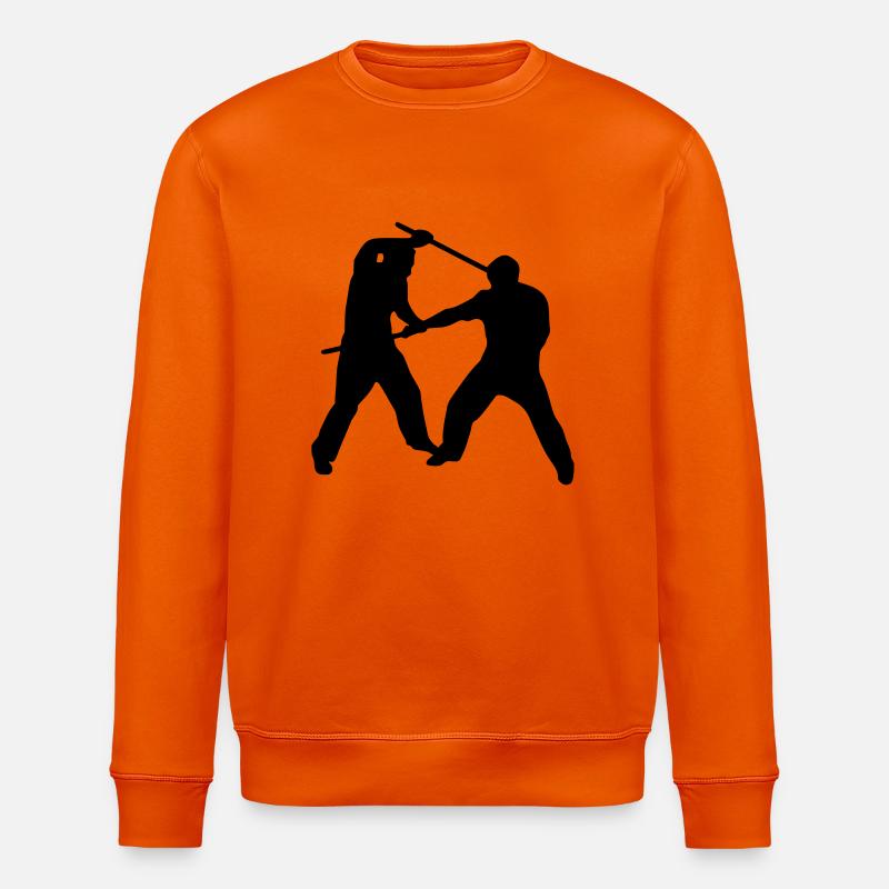 Stickfight Silhouette - Stanley/Stella Unisex Bio-Sweatshirt ROLLER - Tieforange