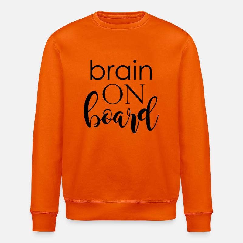 brain on board - Stanley/Stella Unisex Bio-Sweatshirt ROLLER - Tieforange