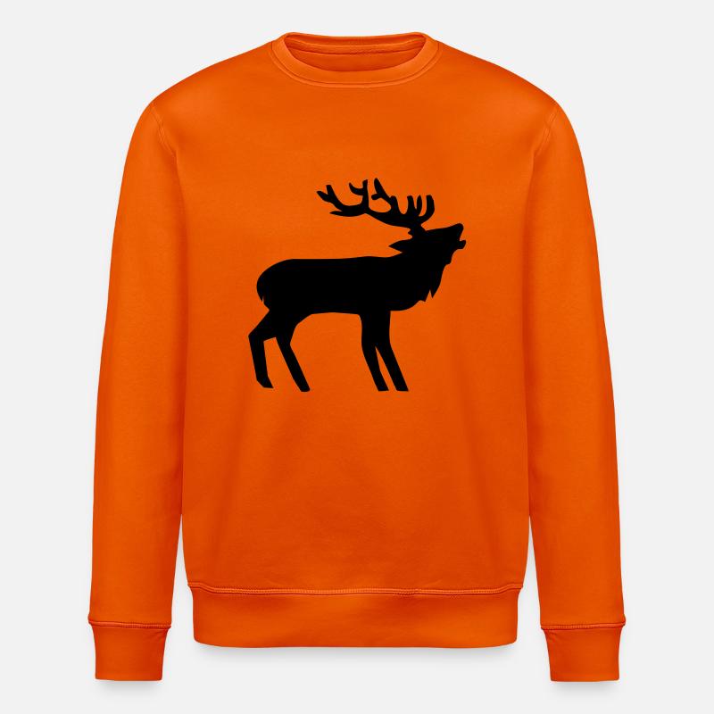 Hirsch - Stanley/Stella Unisex Bio-Sweatshirt ROLLER - Tieforange