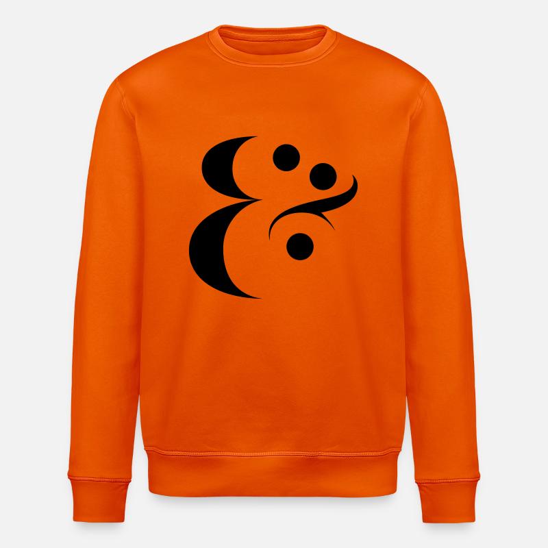 Ampersand - Stanley/Stella ROLLER Unisex Organic Sweatshirt - bright orange