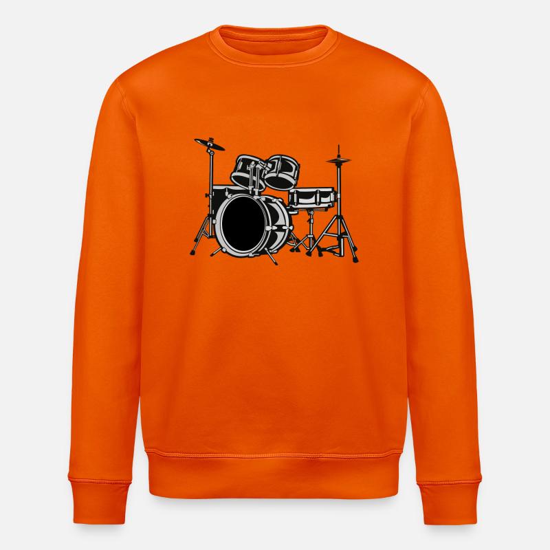 Schlagzeug - Stanley/Stella Unisex Bio-Sweatshirt ROLLER - Tieforange