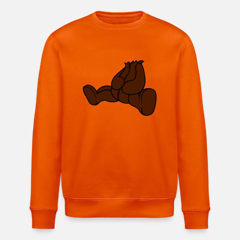 demolished head beheaded dead murder headless tedd - Stanley/Stella ROLLER Unisex Organic Sweatshirt - bright orange