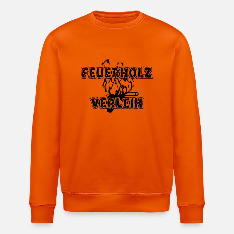 Feuerholzverleih - Stanley/Stella Unisex Bio-Sweatshirt ROLLER - Tieforange