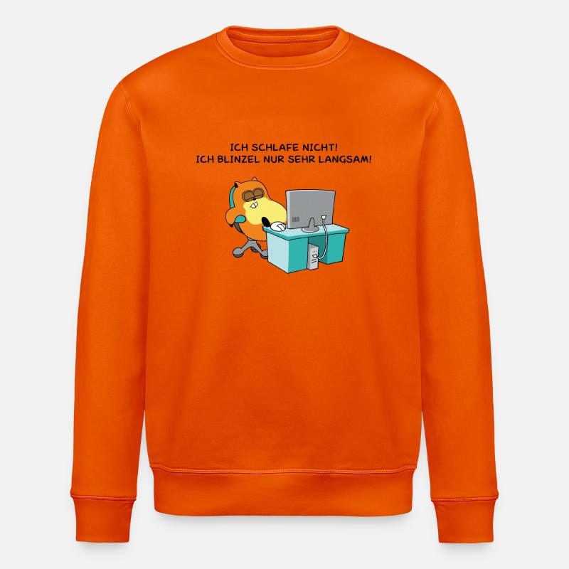 Hamster Blinzel - Stanley/Stella Unisex Bio-Sweatshirt ROLLER - Tieforange
