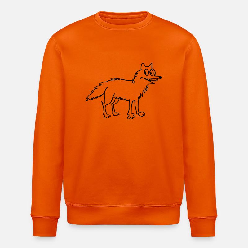 Wolf - Sweat bio ROLLER Stanley/Stella Unisexe - orange profond
