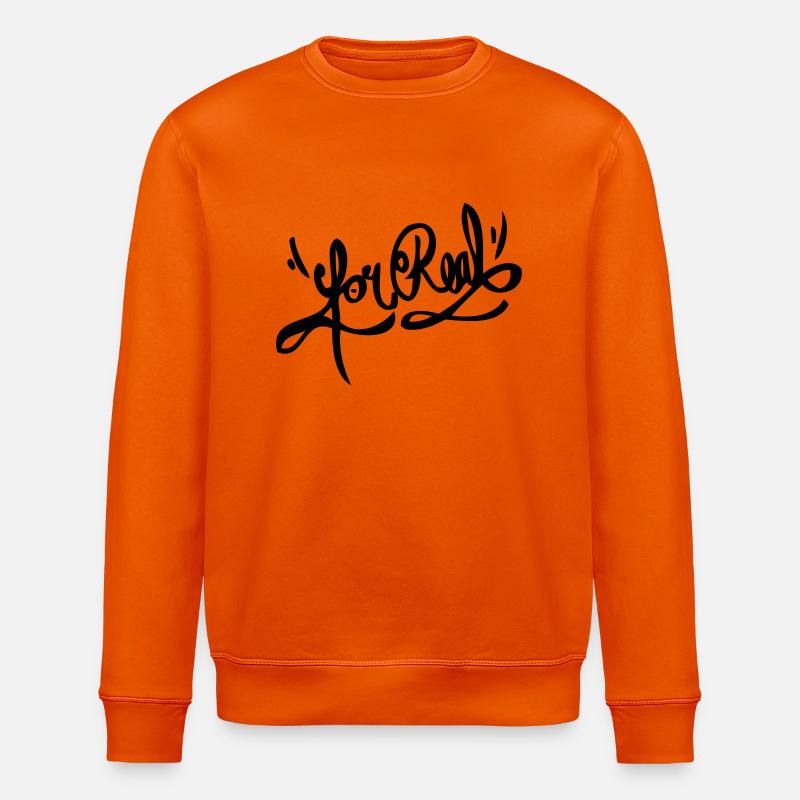 For Real - Stanley/Stella Unisex Bio-Sweatshirt ROLLER - Tieforange