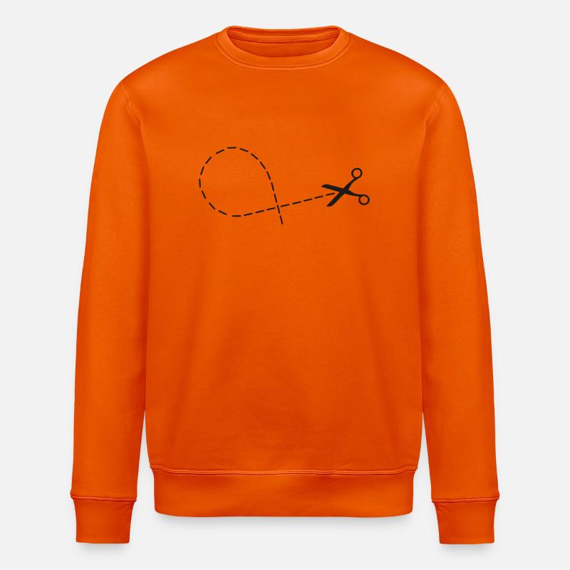 Schere - Stanley/Stella Unisex Bio-Sweatshirt ROLLER - Tieforange
