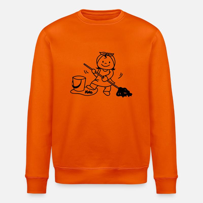 Putzfrau - Stanley/Stella Unisex Bio-Sweatshirt ROLLER - Tieforange