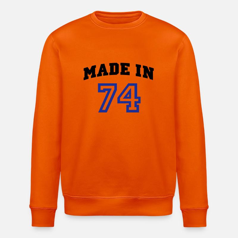 mp_madein74b - Sweat bio ROLLER Stanley/Stella Unisexe - orange profond