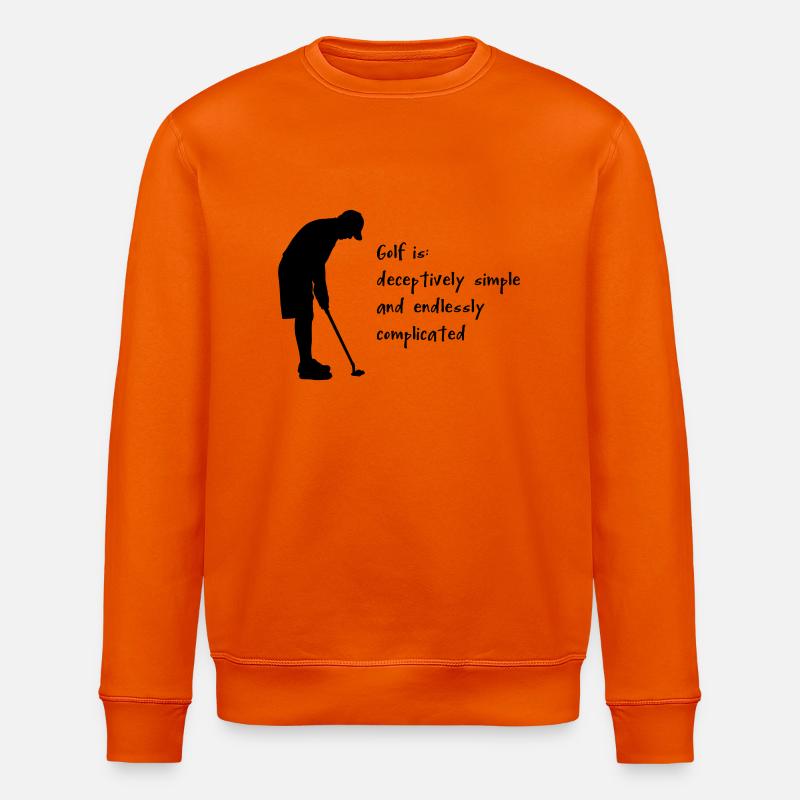 Golf - Sweat bio ROLLER Stanley/Stella Unisexe - orange profond