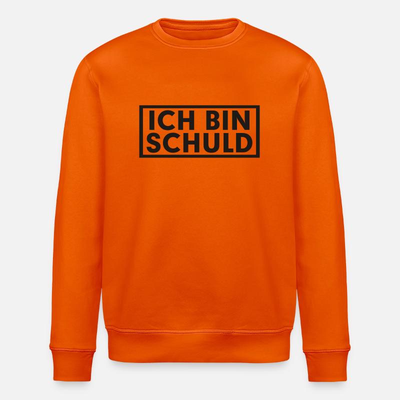 ICH BIN SCHULD - Stanley/Stella Unisex Bio-Sweatshirt ROLLER - Tieforange