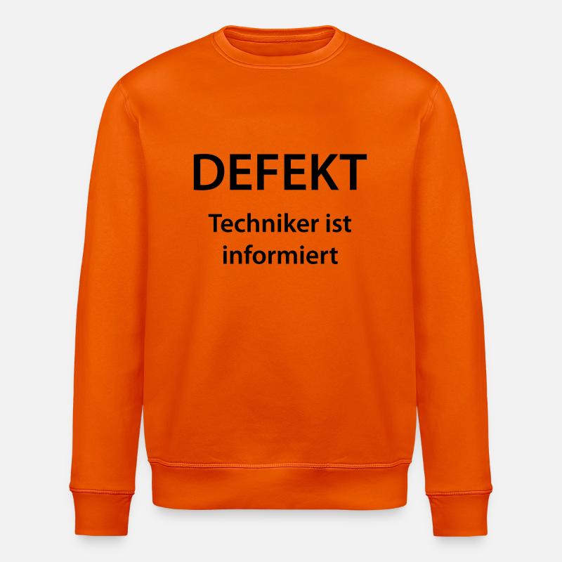 Techniker ist informiert - Stanley/Stella Unisex Bio-Sweatshirt ROLLER - Tieforange