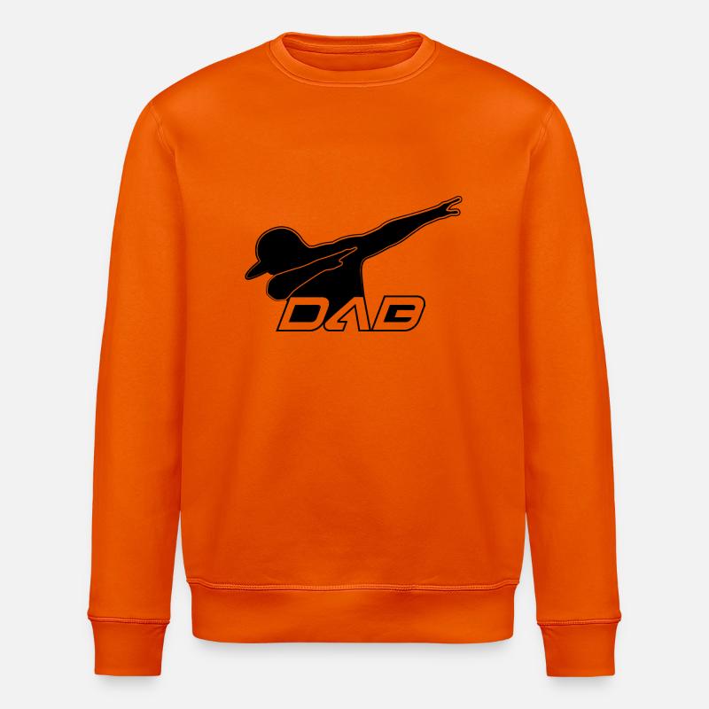 DAB black style - Stanley/Stella ROLLER Unisex Organic Sweatshirt - bright orange