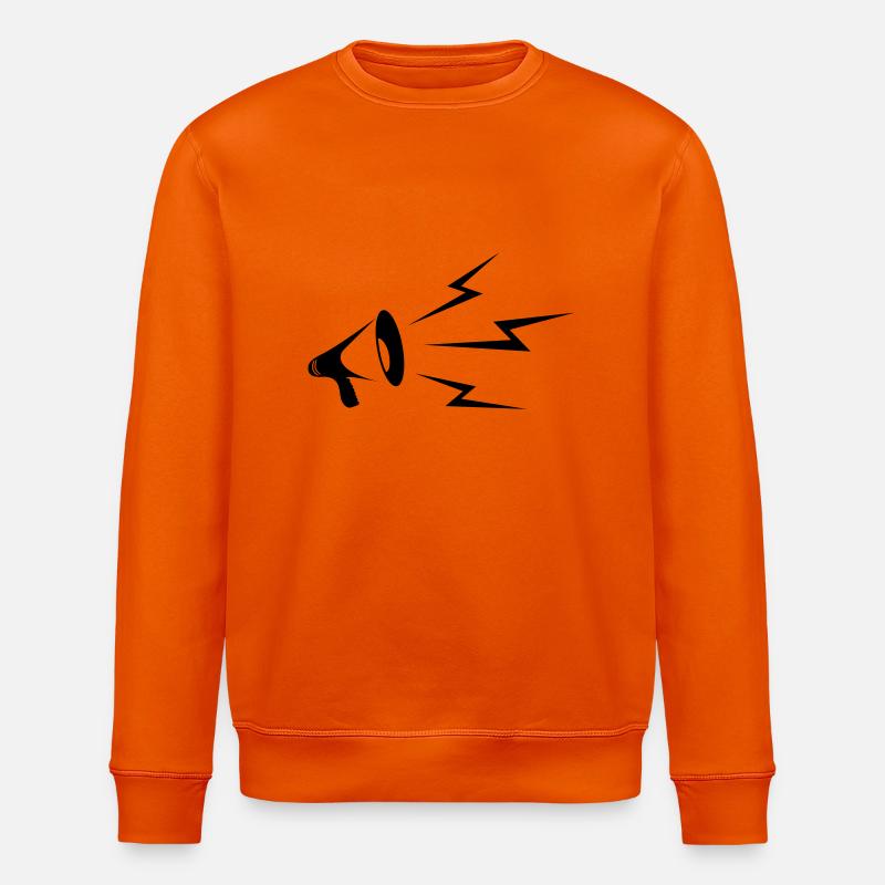 Megaphone - Stanley/Stella ROLLER Unisex Organic Sweatshirt - bright orange