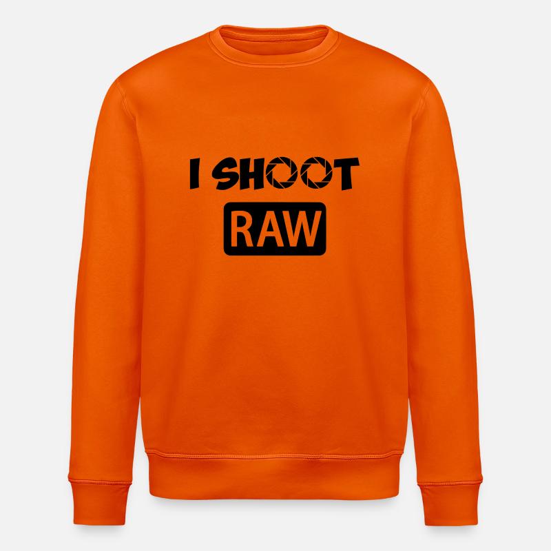 I Shoot RAW - Stanley/Stella Unisex Bio-Sweatshirt ROLLER - Tieforange