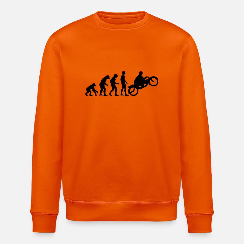 motor evolution 2 - Stanley/Stella ROLLER Unisex Organic Sweatshirt - bright orange