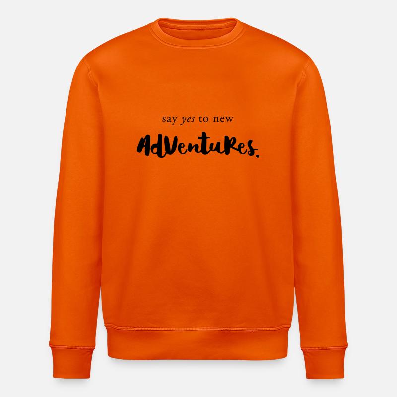 Say YES to adventures - Stanley/Stella Unisex Bio-Sweatshirt ROLLER - Tieforange
