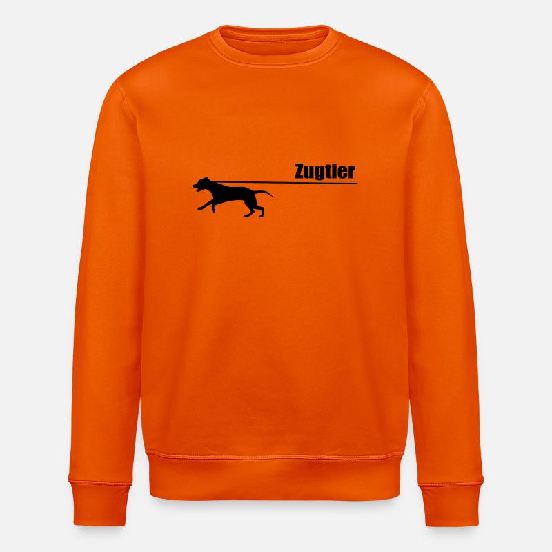 Animal de trait - Sweat bio ROLLER Stanley/Stella Unisexe - orange profond