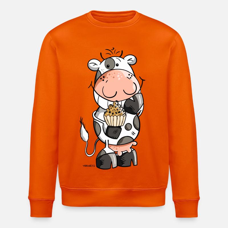 Mignon Vache - Sweat bio ROLLER Stanley/Stella Unisexe - orange profond